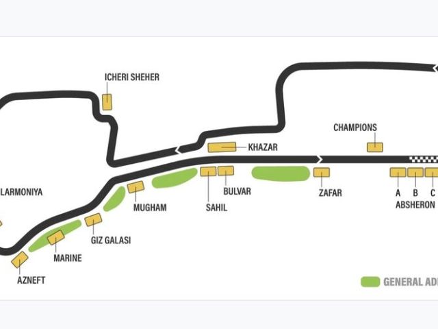 Formula 1 Azerbaycan Bakü Grand Prix 2026 (Khazar ve Filarmoniya Tribünü)